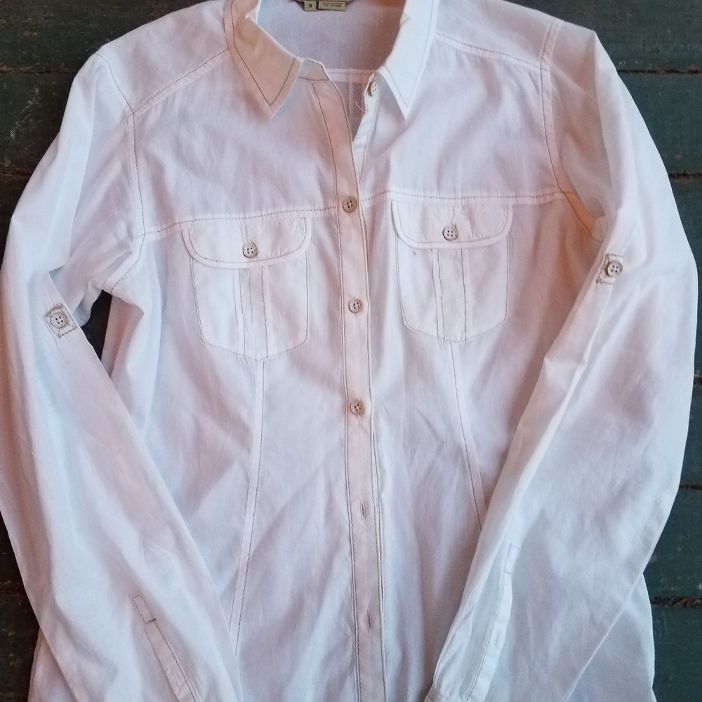 ROYAL ROBBINS lightweight white cotton